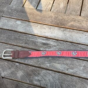 Crab life jacket Maryland Red and Brown Men's Belt